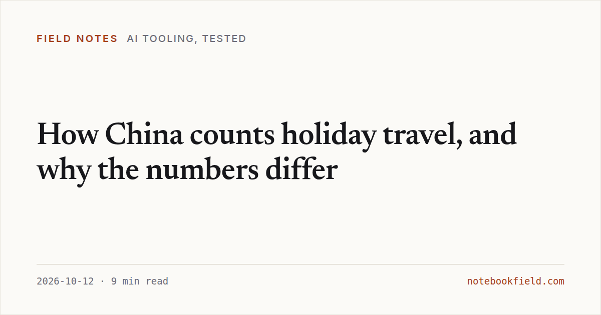 Card for “How China counts holiday travel, and why the numbers differ”
