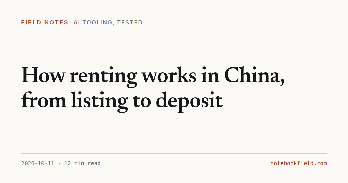 Card for “How renting works in China, from listing to deposit”