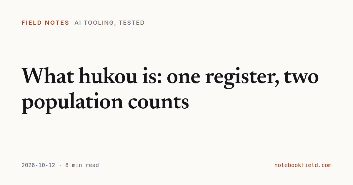 Card for “What hukou is: one register, two population counts”